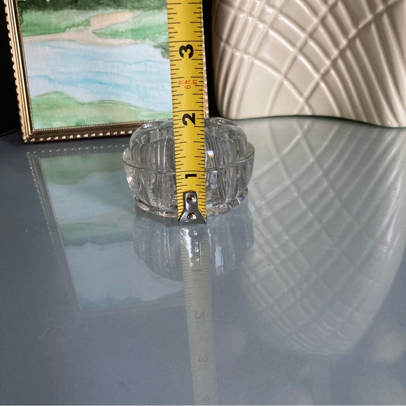 Vintage Glass Flower Frog With Flaws - Picture 4 of 6